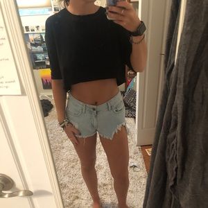 black crop top